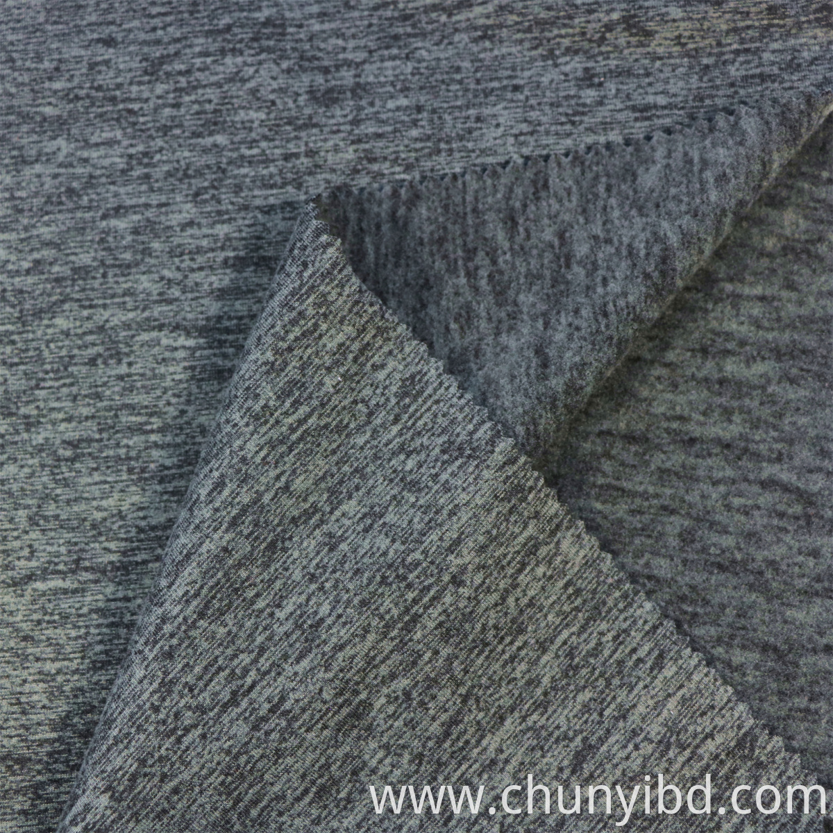 100% Polyester Spun fleece one side brushed fabric